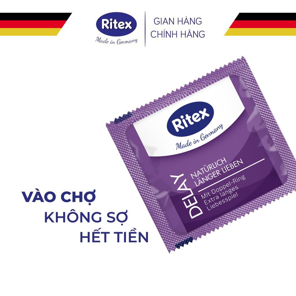 Bộ 2 hộp Bao cao su Ritex Delay -  Kéo dài thời gian - 8 Chiếc