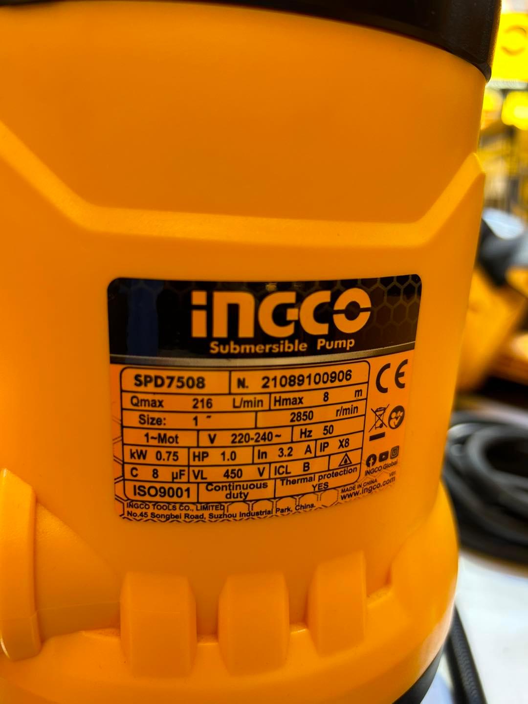 MÁY BƠM CHÌM NƯỚC SẠCH 400W INGCO SPC4001 - HÀNG CHÍNH HÃNG