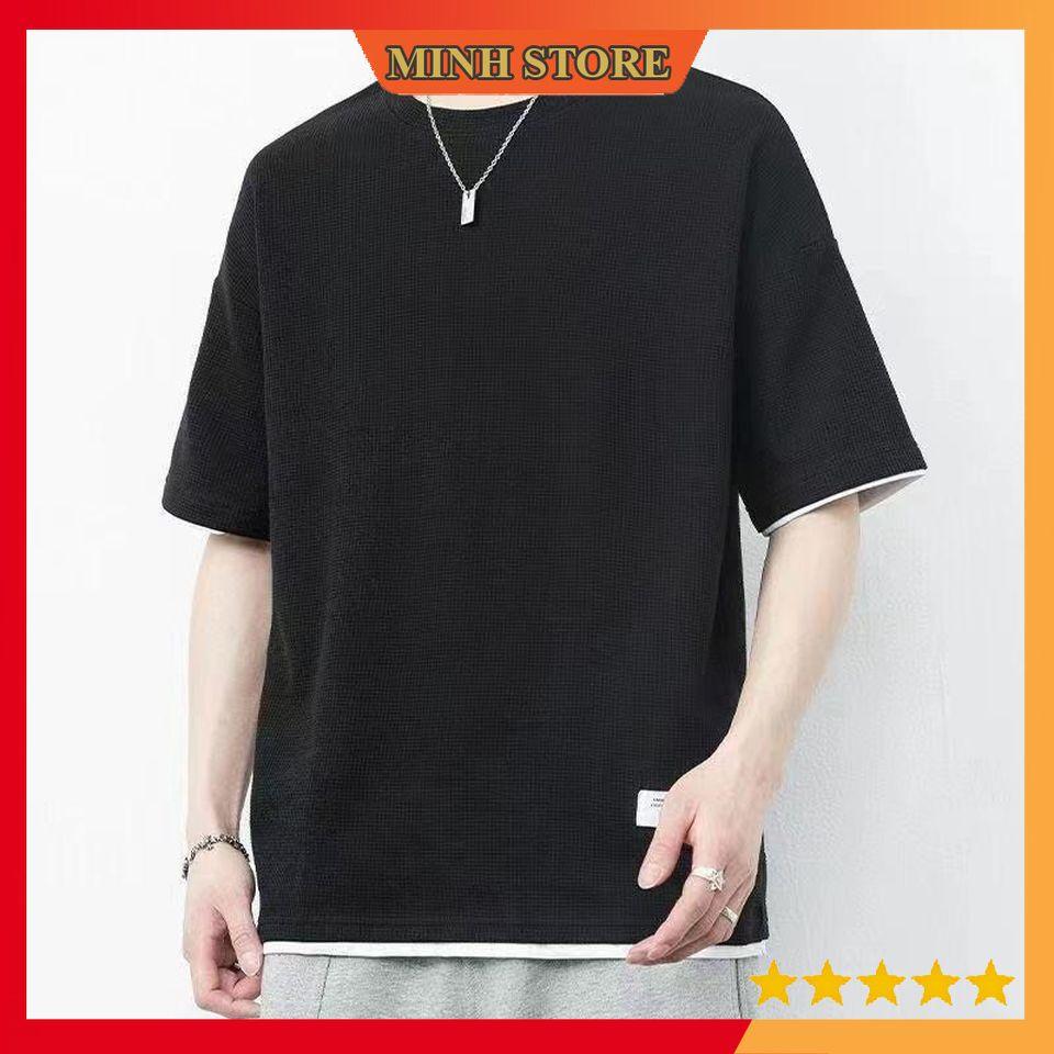 Áo POLO nam cotton ngắn tay Tổ Ong xuất xịn, Áo Thun nam Form rộng phong cách trẻ trung AT08 - MINHSTORE66