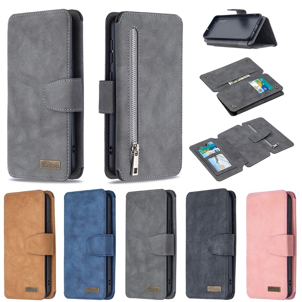 Ốp lưng điện thoại dạng ví da lật có ngăn đựng thẻ cho Samsung Galaxy A70S A50S A30S A70 A50 A40 A30 A20 A10