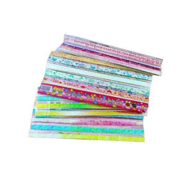 Combo 100 giấy xếp sao kim tuyến đẹp