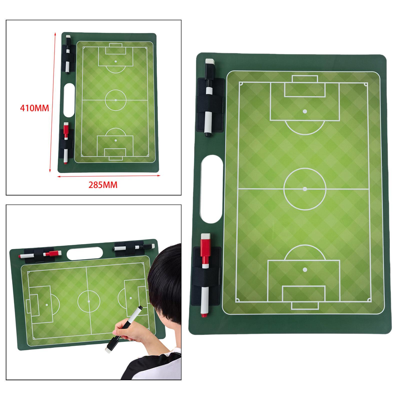 Football Marker Pen Professional Erasable Marker Gifts Coaches Clipboard Soccer Marker Board for , Strategy Plan, Training