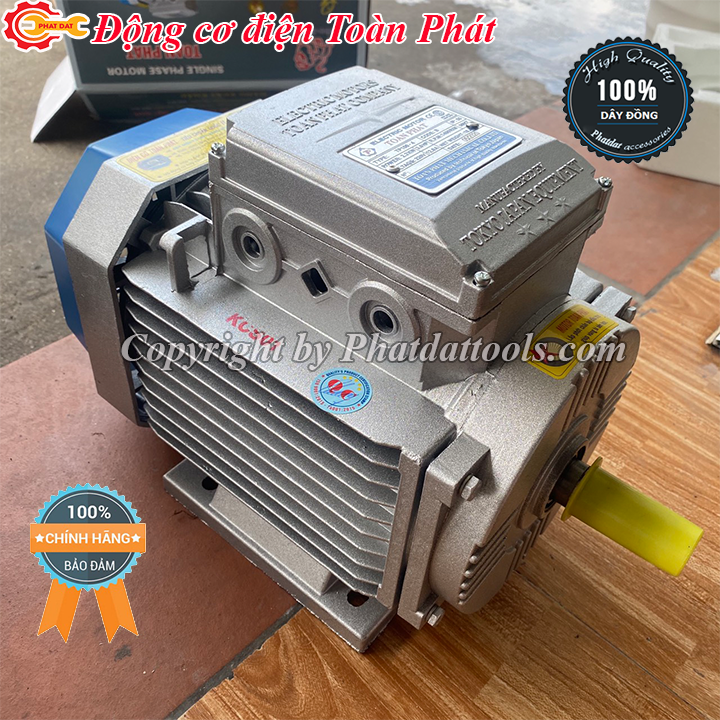 Động cơ điện 1 pha Toàn Phát tốc độ chậm 1.5-3Kw - Bảo hành 12 tháng