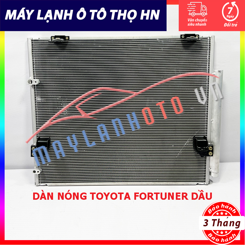 Dàn (giàn) nóng Toyota Fortuner (máy dầu) Hàng xịn Thái Lan (hàng chính hãng nhập khẩu trực tiếp)