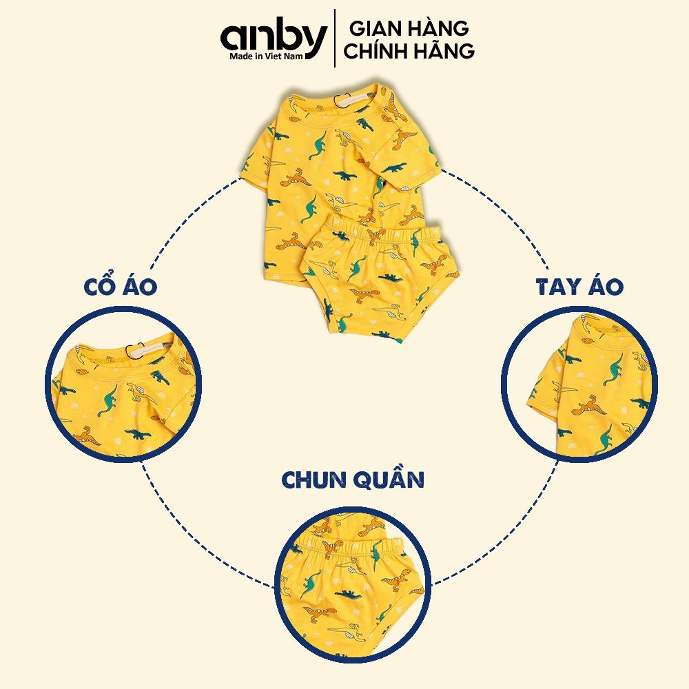 Bộ áo cộc tay quần chip cho bé gái bé trai ANBY họa tiết dễ thương thích hợp trẻ em từ 0-5 tuổi