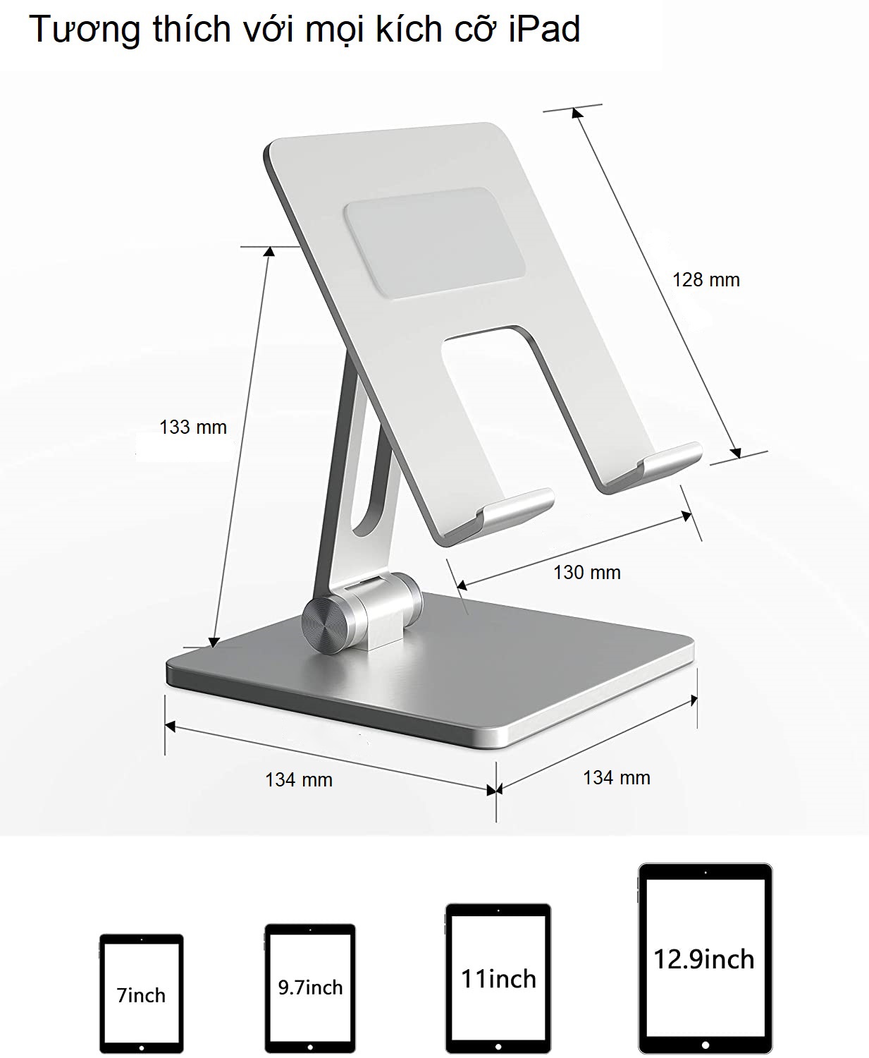 Giá Đỡ Máy Tính Bảng, Ipad, Điện Thoại - Chất Liệu Hợp Kim Nhôm Cao Cấp - Hàng Chính Hãng Tamayoko