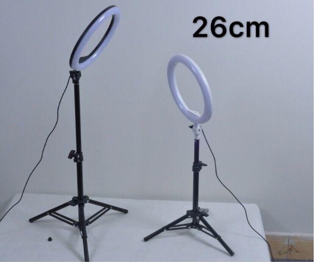 Đèn Led 26cm hỗ trợ ánh sáng livestream bán hàng online ( kèm cả chân và kẹp điện thoại ) (tặng kèm đầu đọc thẻ nhớ cao cấp)