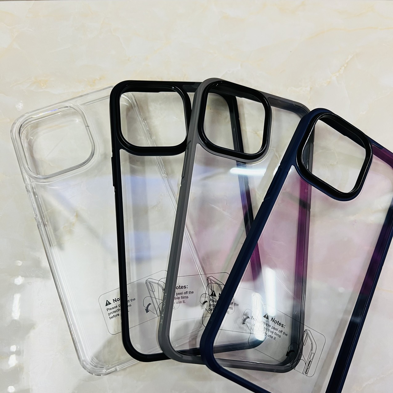 Ốp lưng cho iPhone 15 Pro Max X-Level Ice Crytal trong suốt viền màu- hàng chính hãng