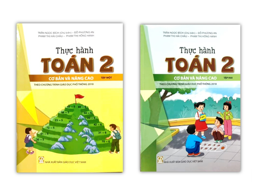 Sách - Combo Thực hành toán 2 cơ bản và nâng cao tập 1 + 2