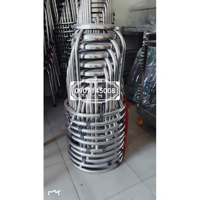 COMBO 10 GHẾ INOX CHÂN VÒNG