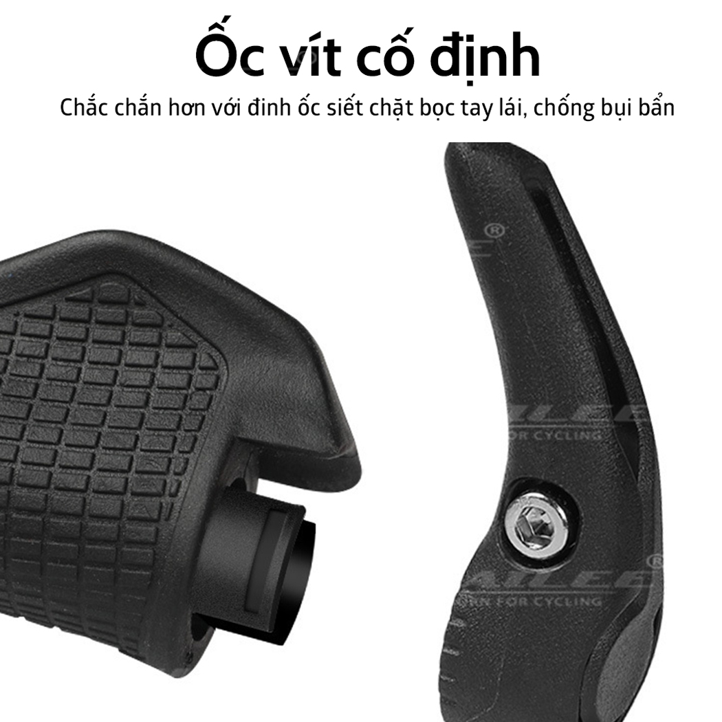 Tay cầm xe đạp TPR thiết kế cao su với vỏ bọc chống sốc cho xe MTB/ địa hình phi 2.2cm SZ-060 Mai Lee