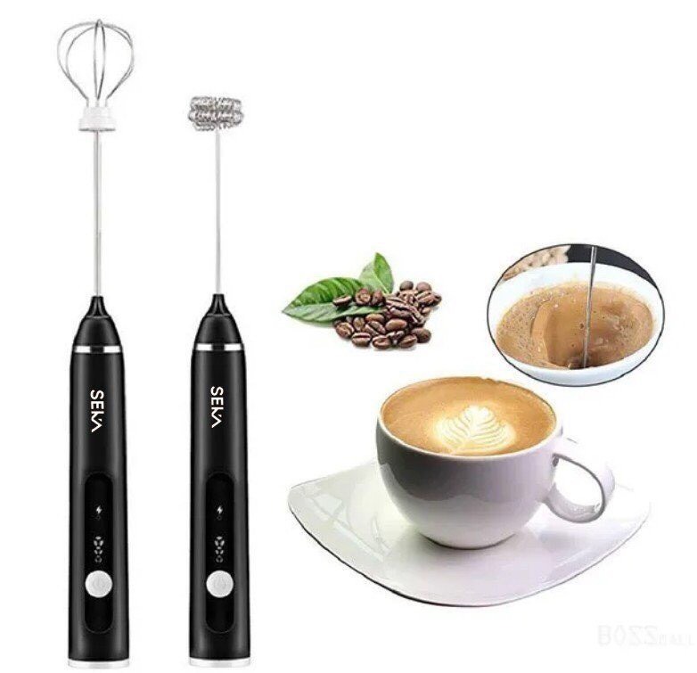 Máy Đánh Trứng Seka SK788, Que Tạo Bọt Cafe Mini Cầm Tay Không Dây 3 Cấp Độ - Hàng Chính Hãng