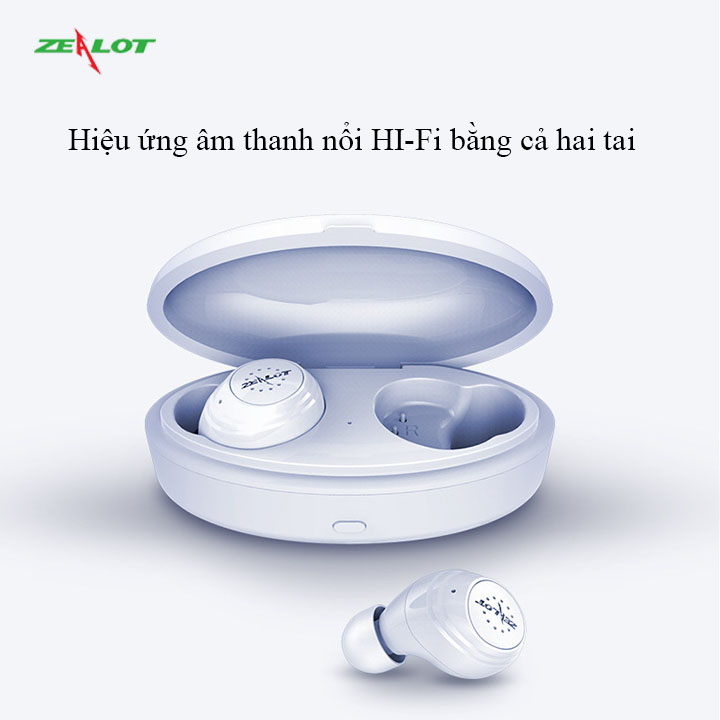 Tai nghe bluetooth Zealot không dây hàng chính hãng tương thích với nhiều dòng điện thoại như iphone, samsung, xiaomi, oppo... dành cho cả nam và nữ