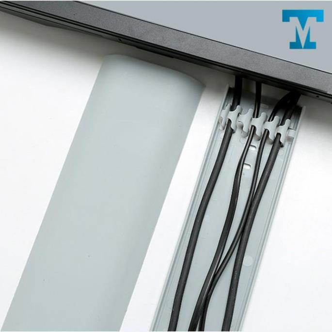 Ống bọc luồn dây điện khổ to 6 kẹp thu gọn cáp sạc tivi máy tính văn phòng gắn dán tường có nẹp giữ youngcityshop 30.000