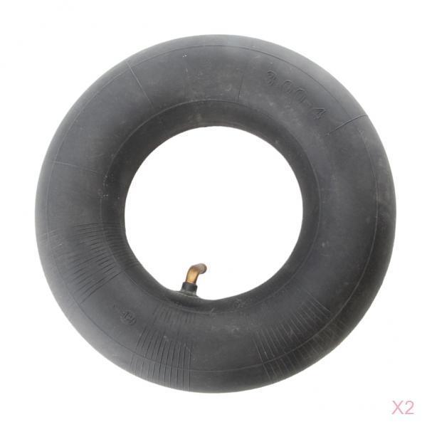 2pcs 3.50"X8" 3.50-8 3.5-8 3.50/8 BLACK RUBBER TYRE INNER TUBE BENT VALVE STEM