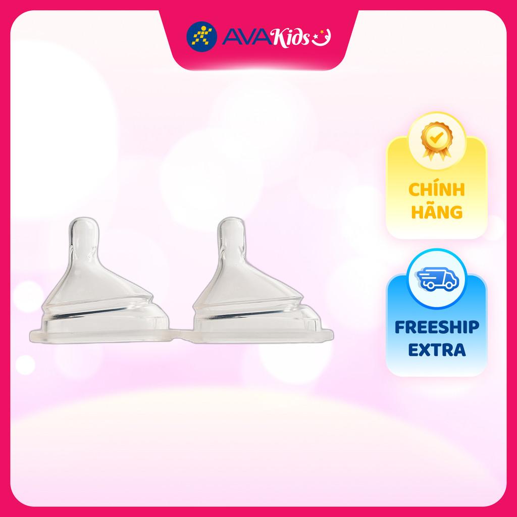 Bộ 2 núm ti Hegen cổ rộng size L (từ 6 tháng) - Hàng Chính Hãng