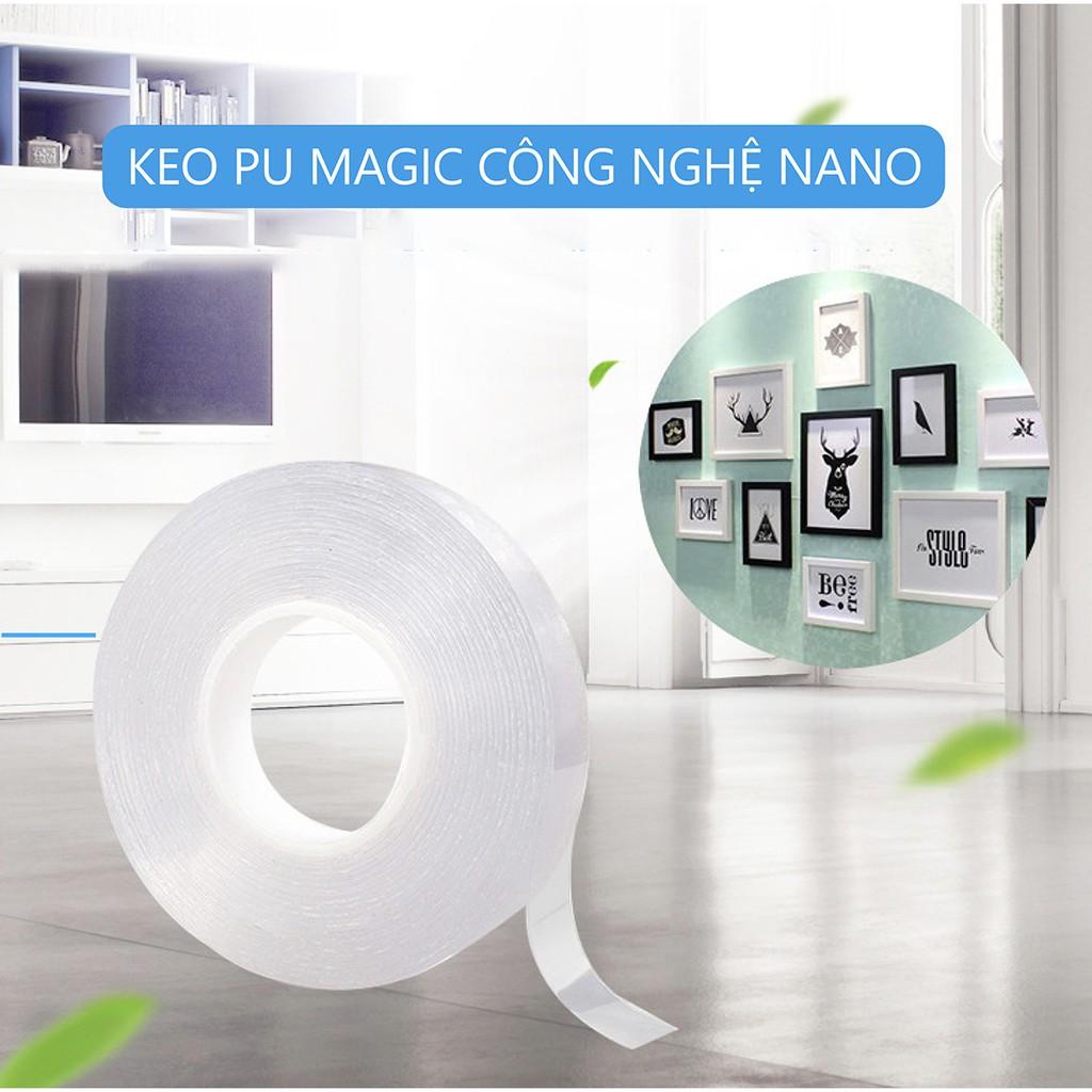 Băng keo trong suốt 2 mặt siêu dính, đa năng, rất tiện lợi