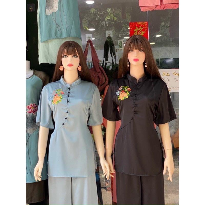 ĐỒ LAM ĐI CHÙA # Set Tàu Lụa Cao Cấp
