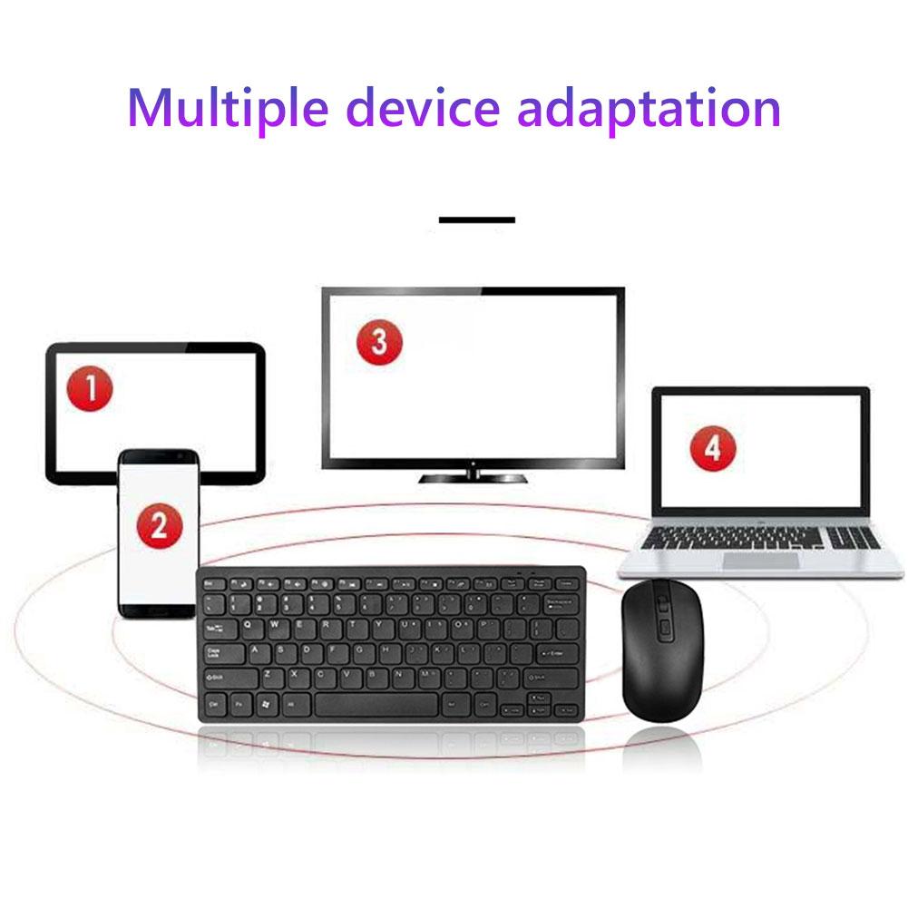 Bàn Phím Không Dây 2.4G Chuột Sản Phẩm Bộ Bàn Phím Siêu Bàn Phím Chơi Game Không Dây Cho Máy Tính Văn Phòng Máy Tính Laptop
