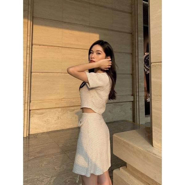 Áo croptop nữ kiểu vải