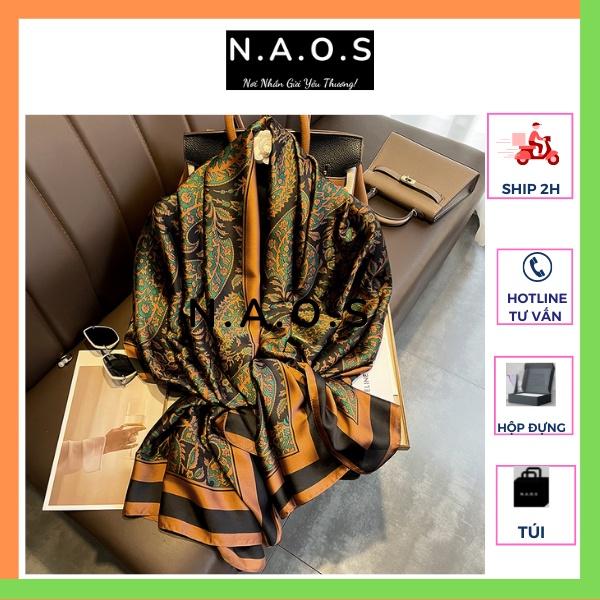 - Khăn lụa satin nữ thời trang mẫu cổ điển sang trọng, dáng dài 90x180cm-Qùa tặng 20/10-quà t