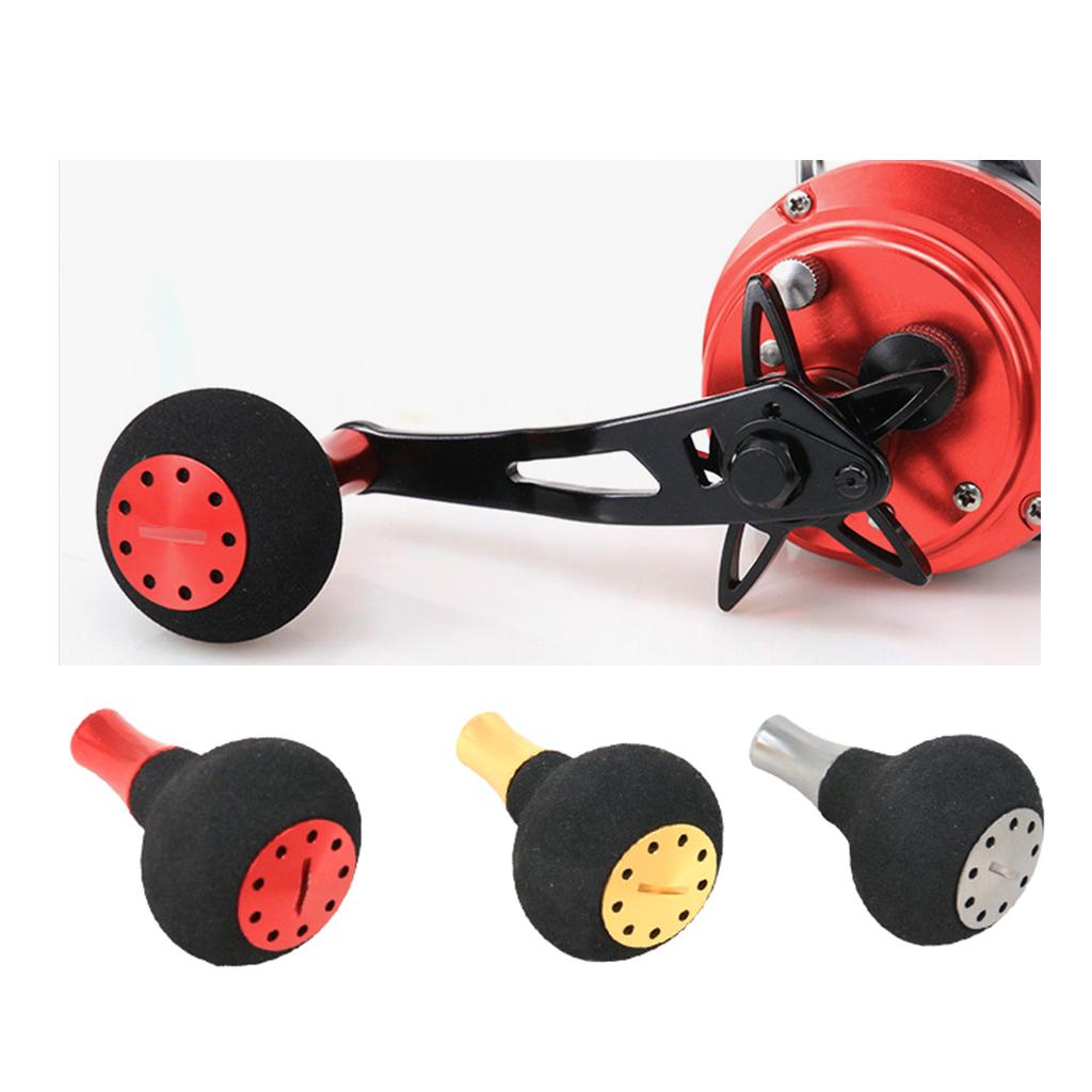 Set of 2 Gold+Gray Fishing Reel Handle Knob Handle Grip for S / D Reels