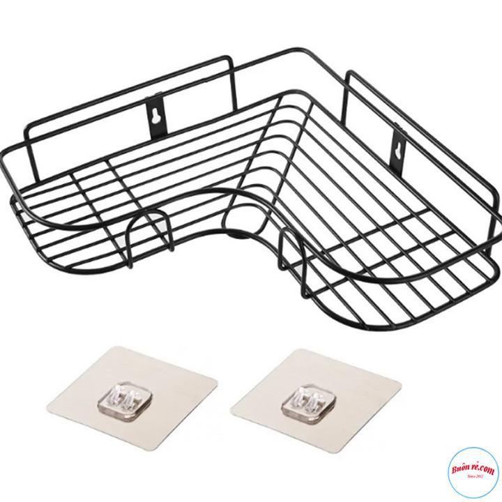 Kệ Góc Sắt Dán Tường Siêu Chắc - kệ đựng đồ nhà tắm siêu dính 00804