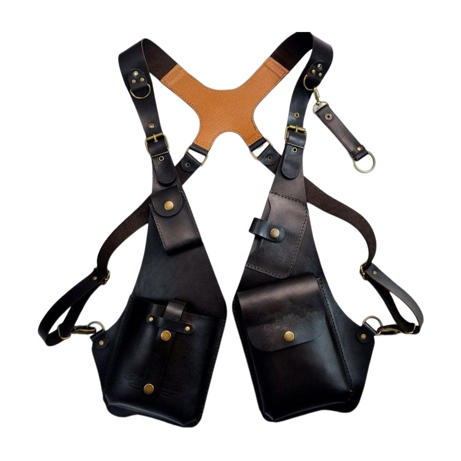 Shoulder Harness Bag Case Wallet Underarm Bag Steampunk for Bike Motorcycle