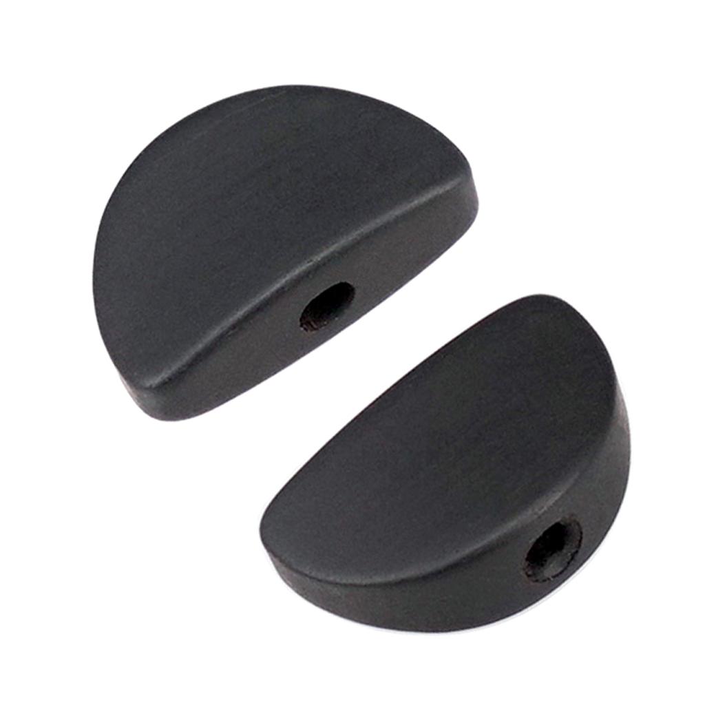 Sunnimix 6 Chiếc Hình Bán Nguyệt Hình Đàn Guitar Điện Chỉnh Chốt Nắp Chỉnh Âm Máy Đầu Thay Thế Nút Núm, Đen