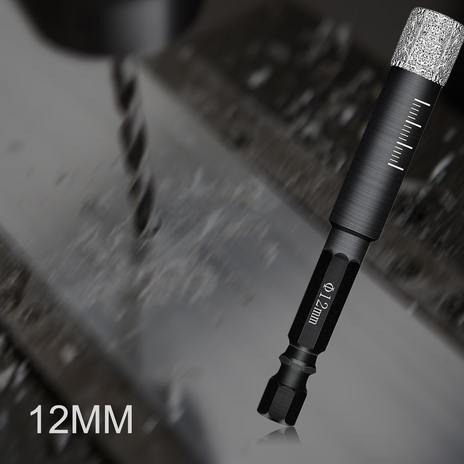 Diamond Dry Drill Bit Set for Stone Porcelain Granite 12MM+10MM