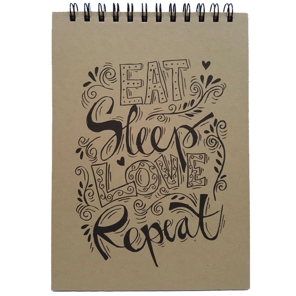 Sổ Notebook Noline - Eat Sleep Love Repeat (17.5x25cm) - Mẫu 4