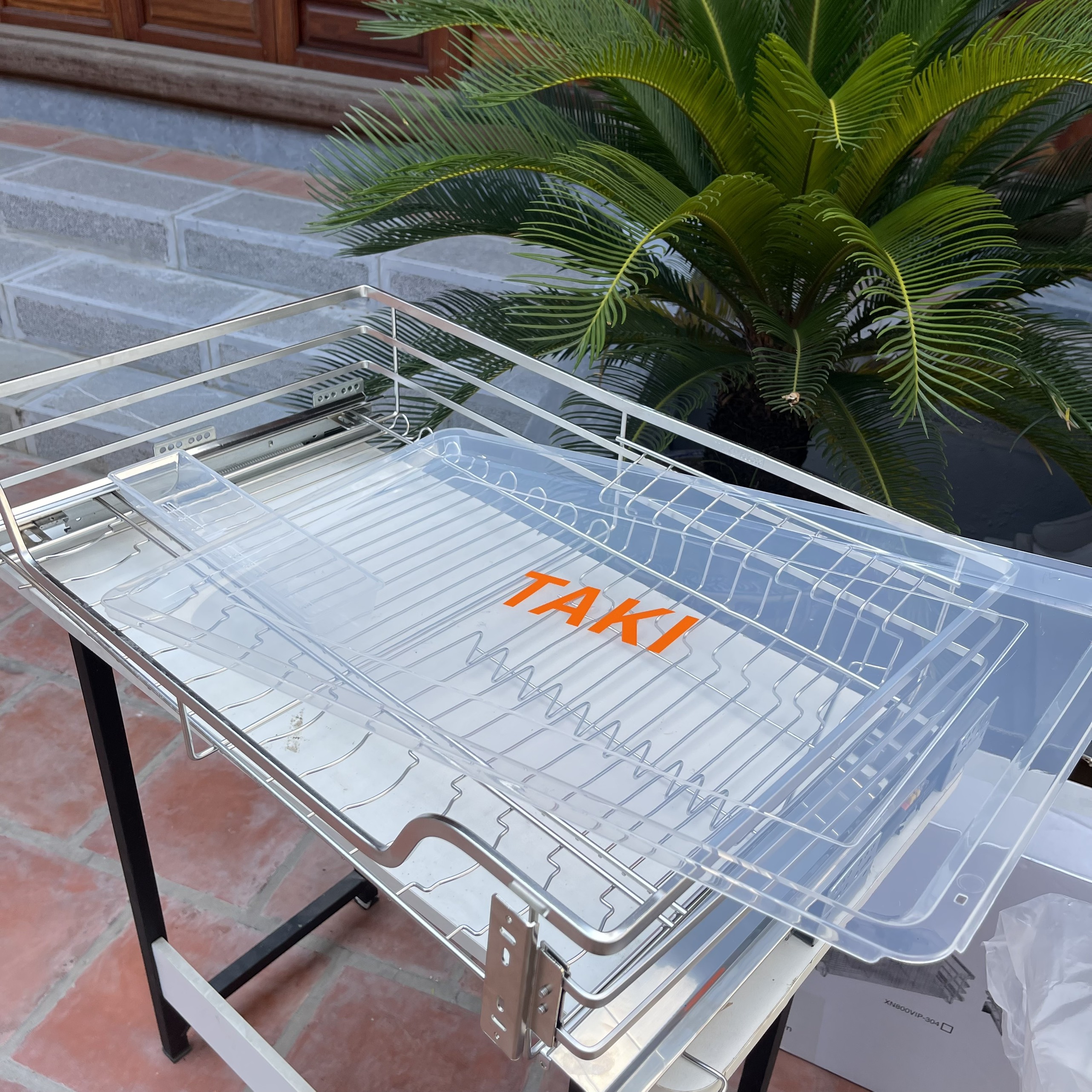 Giá Úp Bát Đĩa, Kệ Đa Năng Tủ Bếp Dưới NAN DẸT INOX 304 Ray Âm Giảm Chấn Cao Cấp - Bảo Hành Vĩnh Viễn - Có Thợ Lắp Đặt