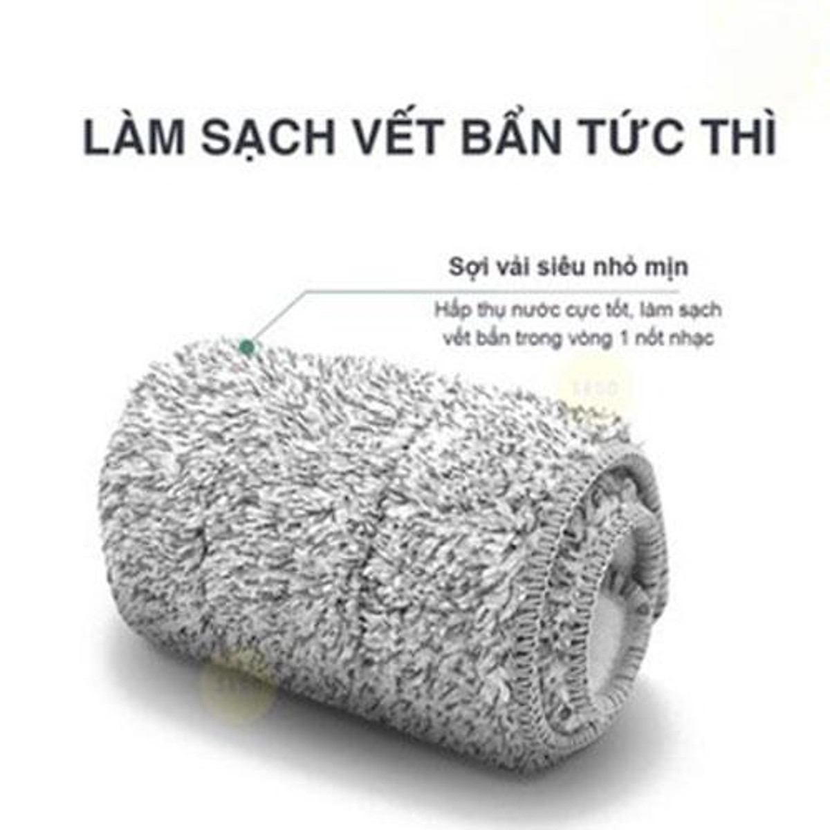 Bông Lau Nhà  Thay Thế Cho Cây Lau Nhà Tự Vắt 32x12cm