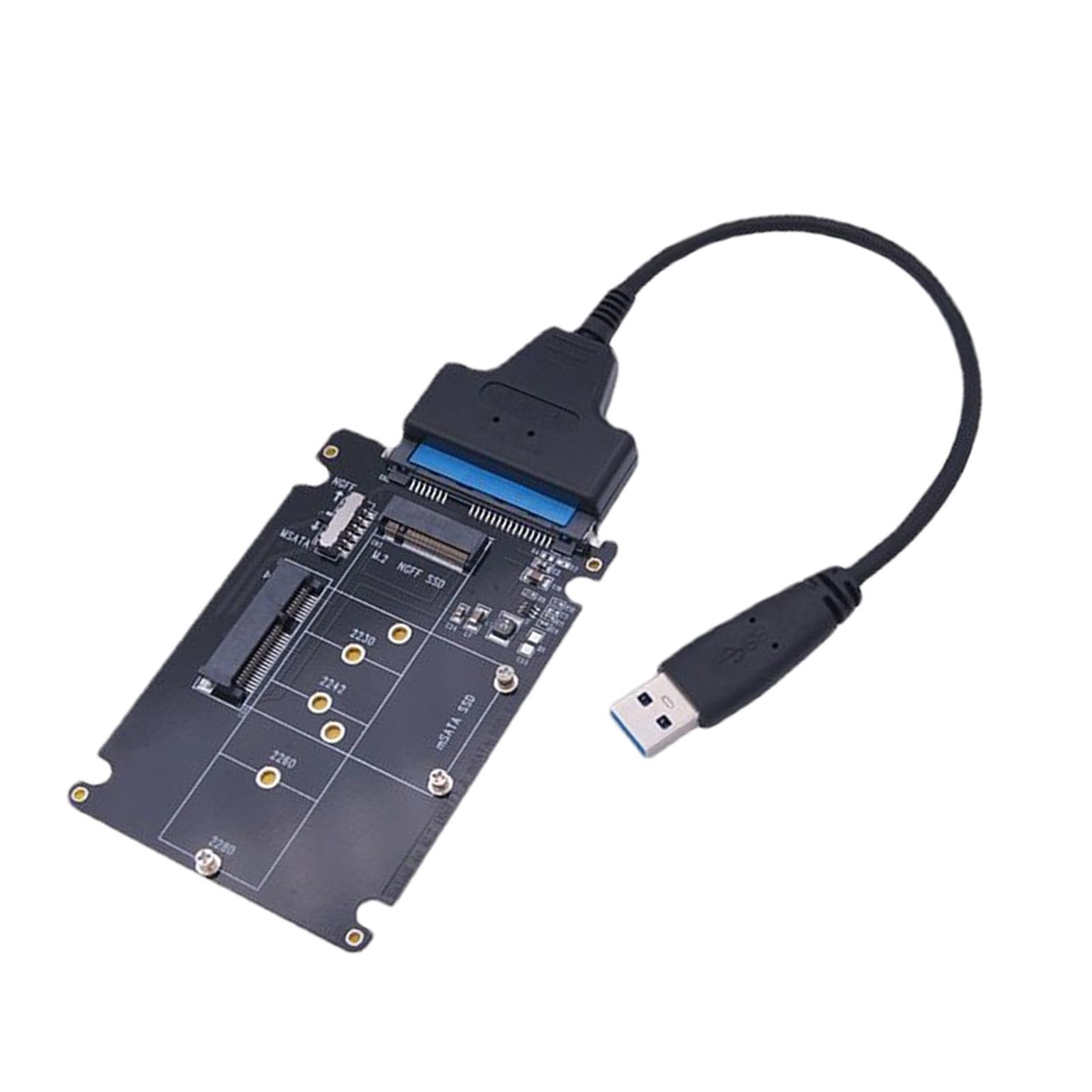MSATA to  Adapter USB to  Cable SATA3.1 Standard PCI E SSD