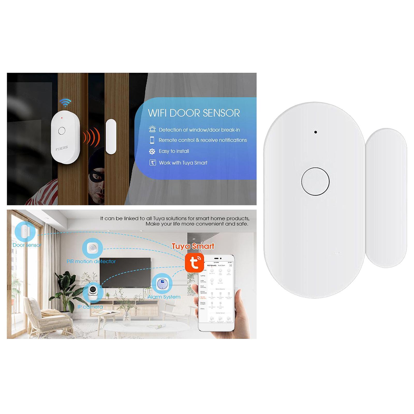 WiFi Smart Door Window Open / Closed Sensor Burglar Alarm for