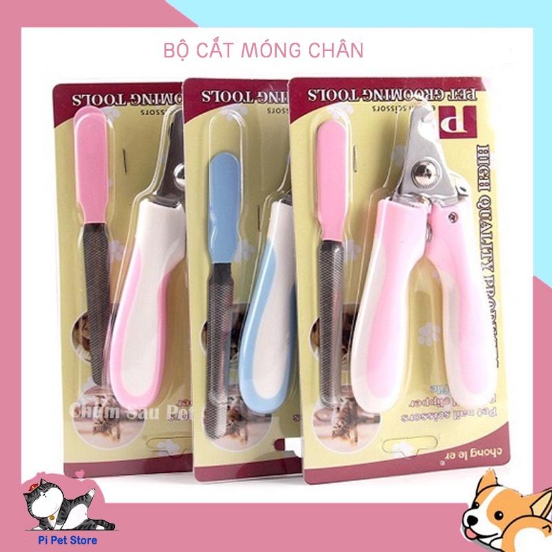Kìm cắt móng chó mèo - Bộ kềm bấm kèm dũa móng chân cho chó mèo - Pi Pet Store