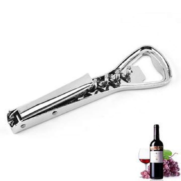 Dụng Cụ Mở Chai Vang , Mở Bia Inox Tiện Lợi