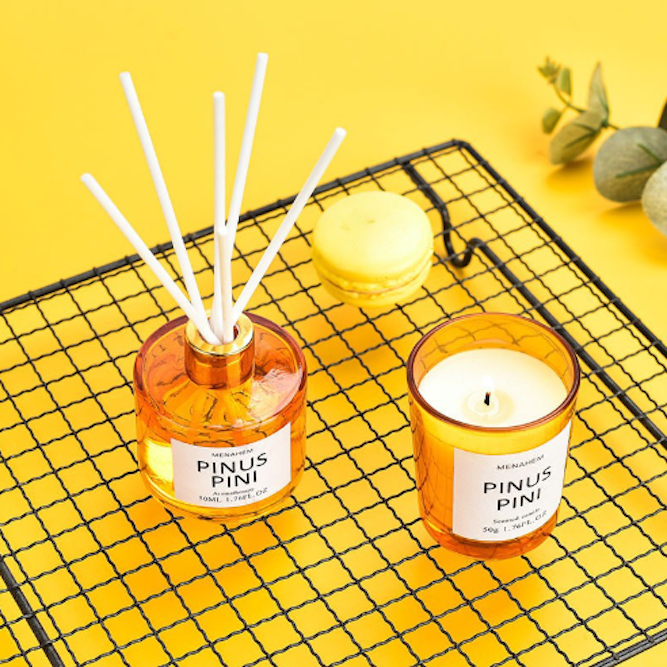 Bộ Nến và Tinh Dầu Tỏa Hương PINUS PINI
