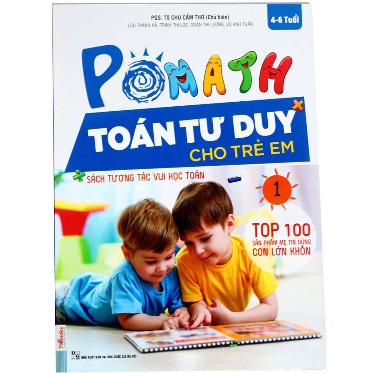 Bộ Sách POMath Toán tư duy Cho Trẻ Em 4 - 6 tuổi (6 Cuốn) (Học Kèm App MCBooks Application) (Quét Mã QR Để Nhận Quà)