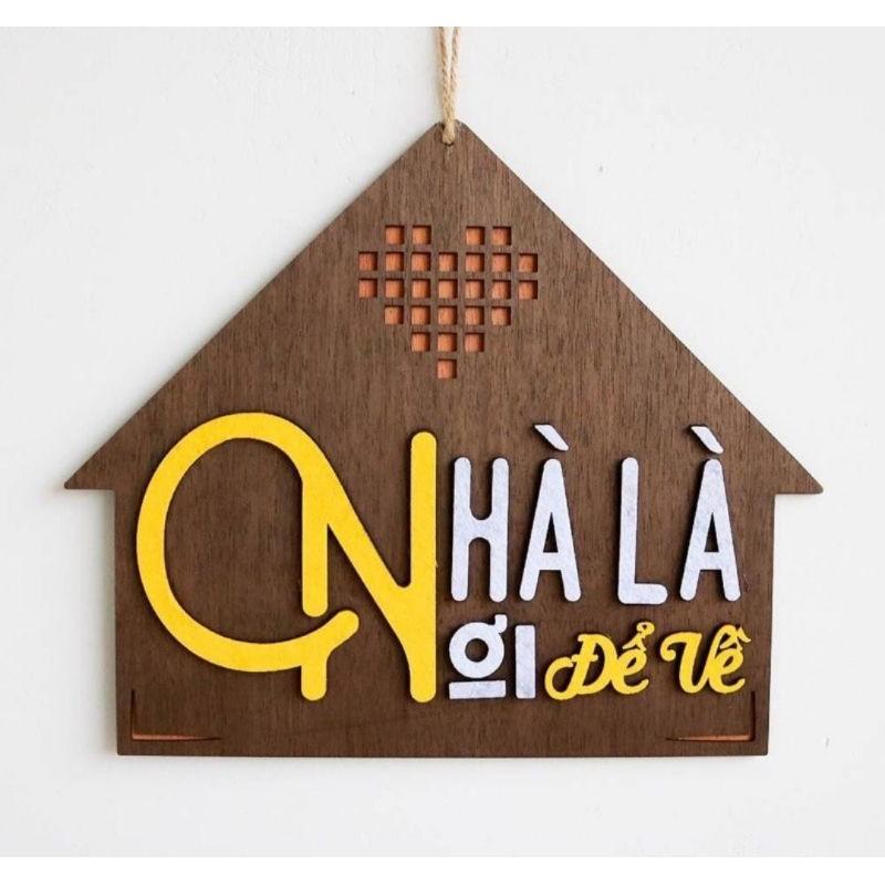 Bảng gỗ decor GIA ĐÌNH trang trí nhà cửa, bảng gỗ trang trí