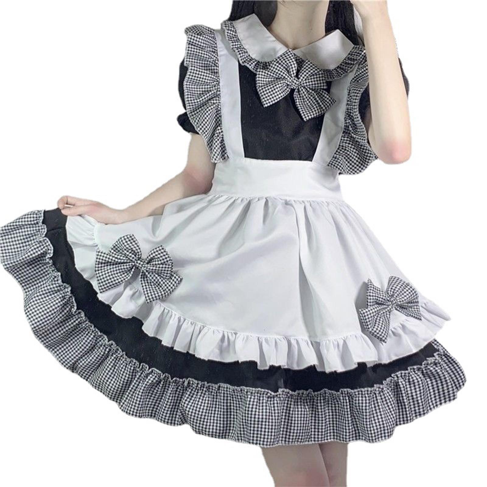 Mua Women's French Maid Costume with Apron, Anime Cosplay Fancy Dress for  Halloween Party - XL tại Magideal