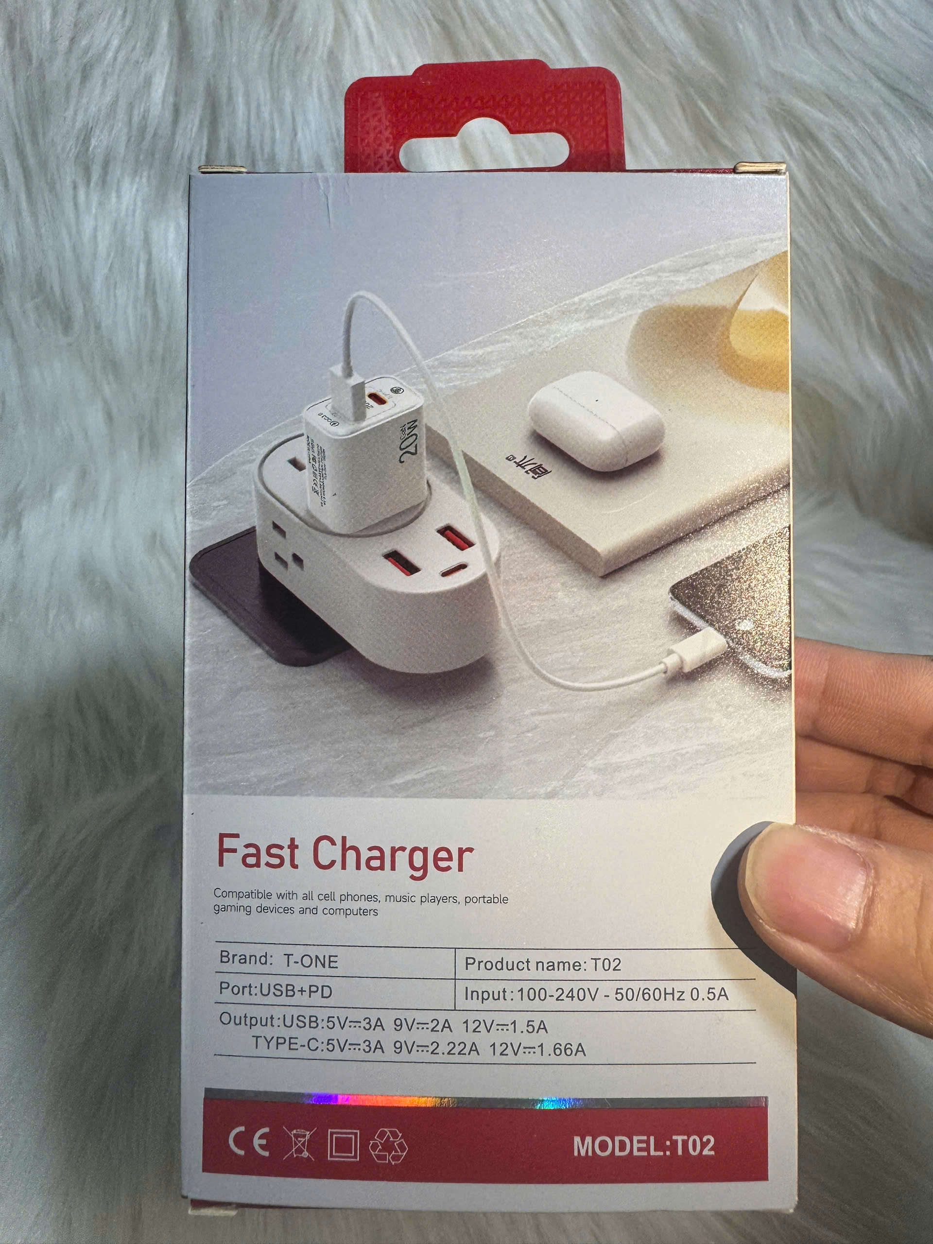 Củ Sạc Nhanh 20W GaN gồm cổng Type-C và USB, Hỗ Trợ QC3.0, Sạc Nhanh, nhỏ gọn, tiện mang theo - Hàng nhập khẩu