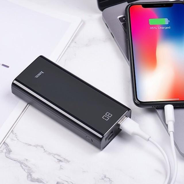 Pin sạc dự phòng hoco J45 dung lượng 10.000mah hỗ trợ 2 cồng sạc hàng chính hãng