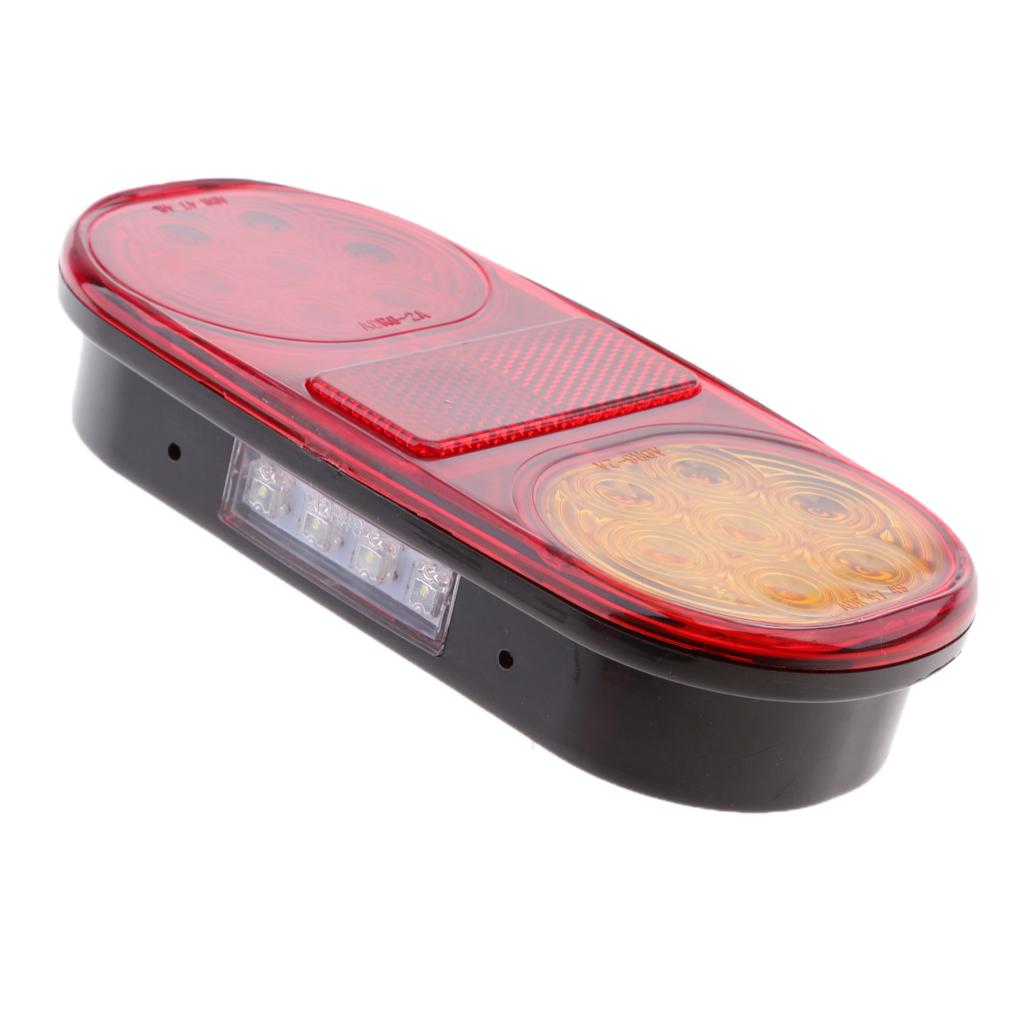 2pcs Universal Truck LED Sealed Stop/Turn/Tail Light Marine Waterproof