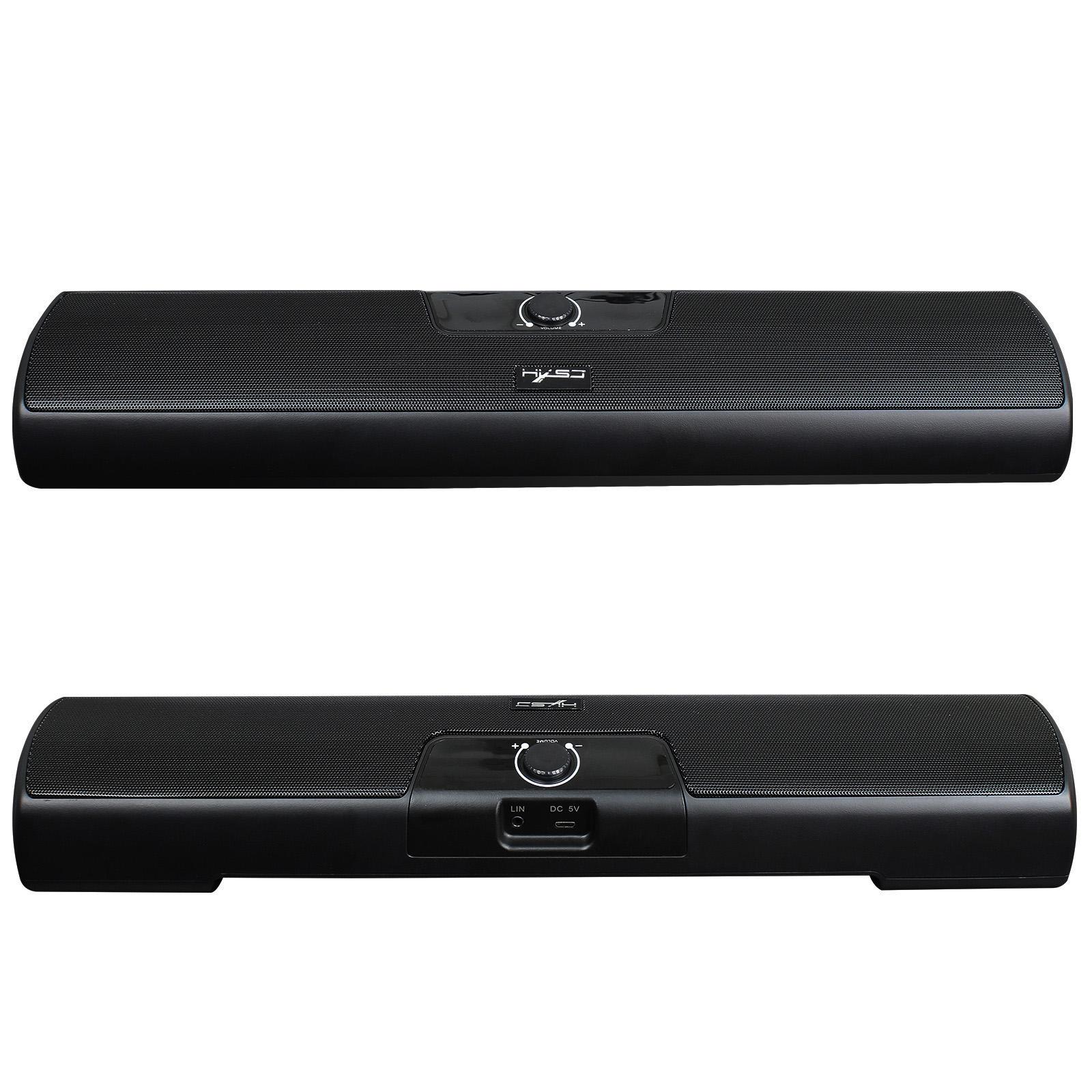  Loa máy tính có dây 10W Soundbar Cấp nguồn cho Máy tính xách tay TV HXSJ Q3 3.5mm