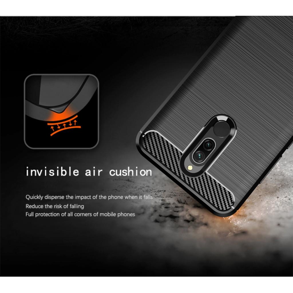 Ốp lưng cho Xiaomi Redmi 8 8A dẻo Cacbon phay xước chống sốc chống vân tay