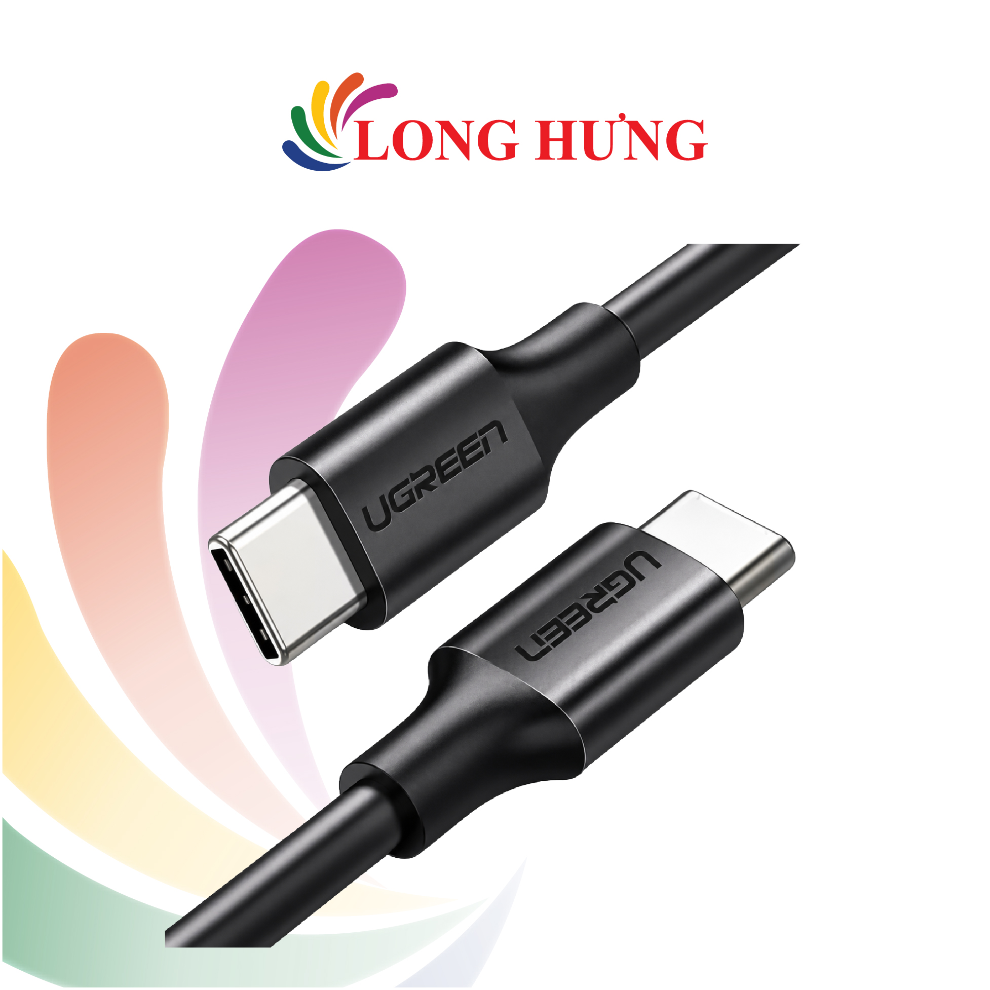 Cáp USB Type-C to Type-C Ugreen 3A 1.5m 60W 50998 - Hàng chính hãng