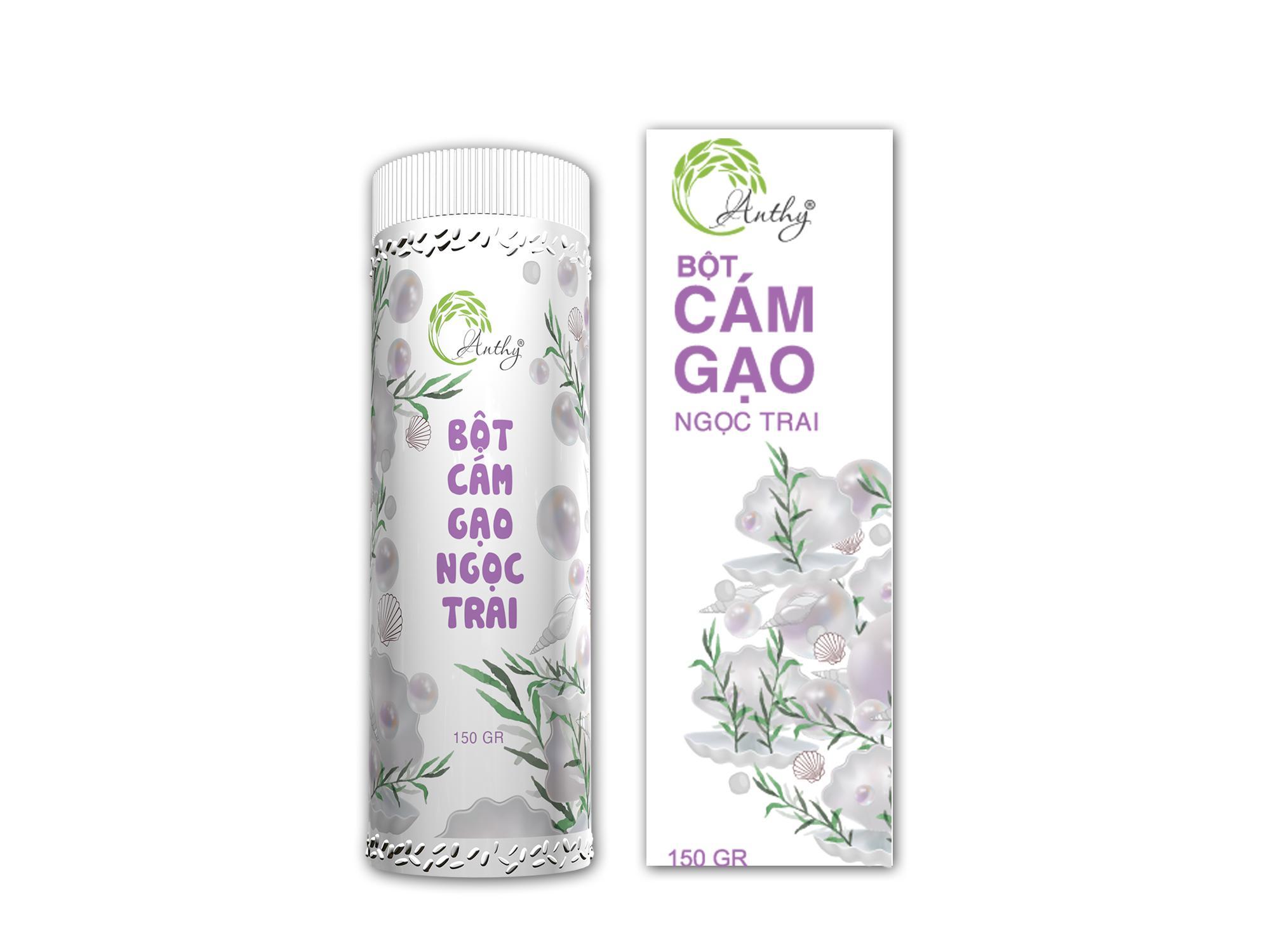 Bột Cám Gạo Ngọc Trai 150g + Bột Cám Gạo Ngọc Trai Mini 30g - AnThy Organic