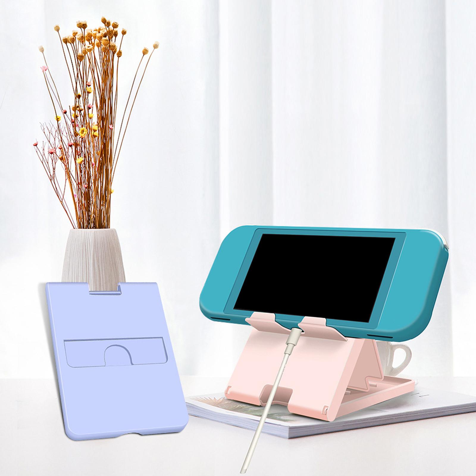 Foldable Console Holder Stand Charging Dock Station Display Multi-Angle Adjustable Accessories for Switch Lite for Animal Crossing Tablet Desktop