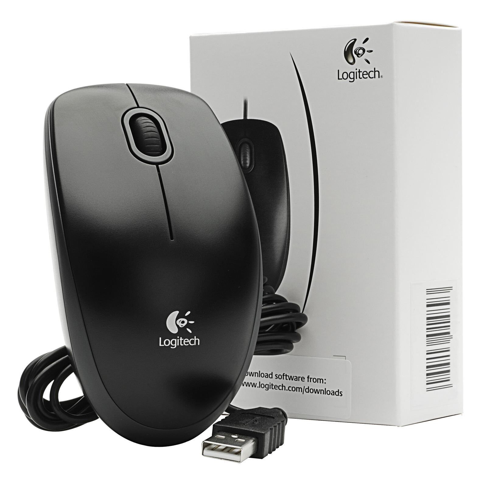 Chuột vi tính Logitech B100 Đen - Hàng Chính Hãng